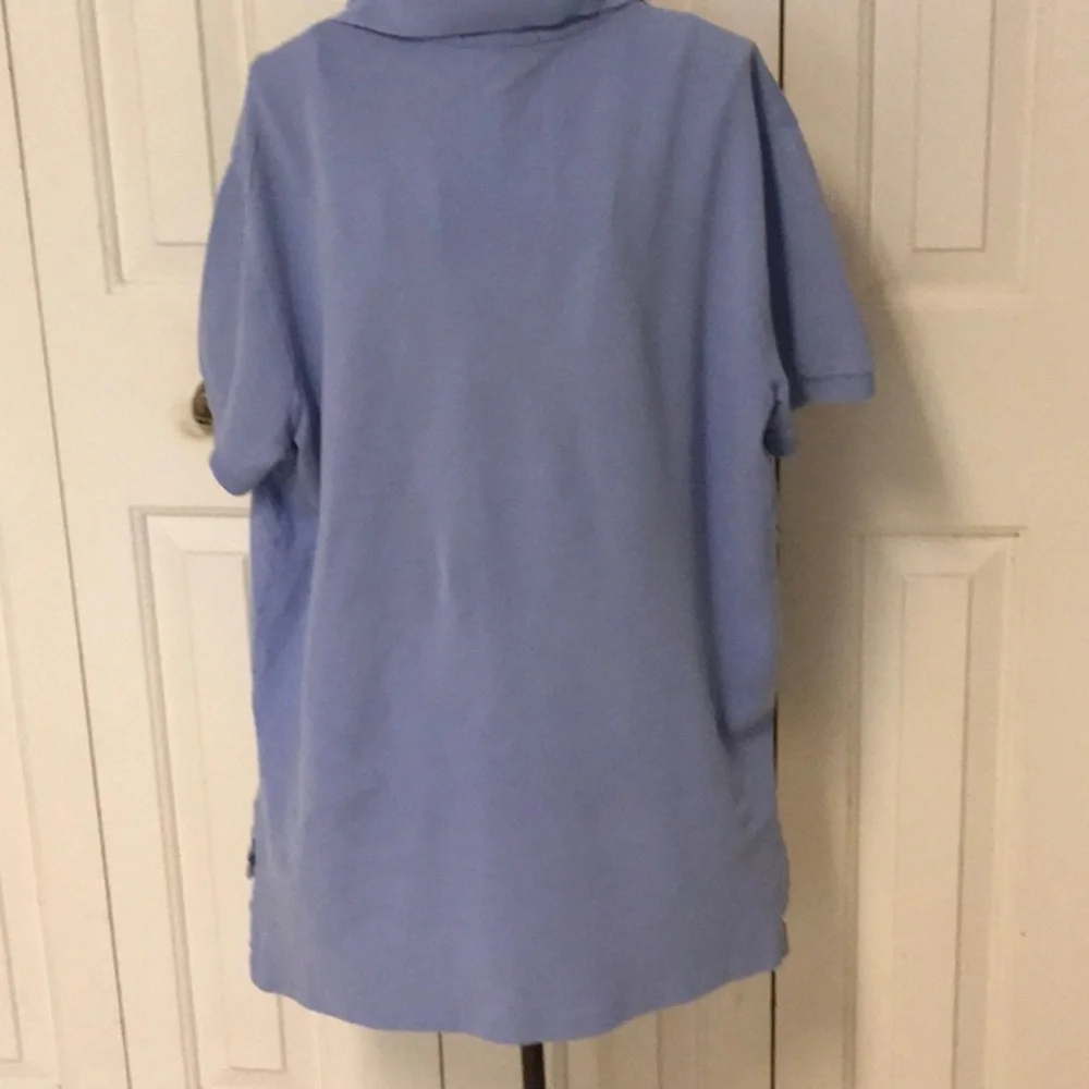 Polo Ralph Lauren, two button polo, shirt, size medium blue